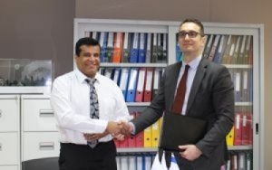 Mr Stamen Yanev - Executive Director of Invest Bulgaria Agency and Mr Avinoam Katrieli - President of BCCBI signed a memorandum of cooperation
