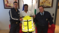 BCCBI  Lends vests for the use of Tsarevo Police Department