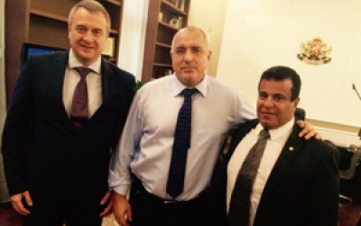 Mr. Boiko Borisov - Prime Minister of Bulgaria meets Mr. Avinoam Katrieli - President of BCCBI and Mr. Tsvetlin Yovchev - Former Deputy Prime Minister and Honorary Presidential Member of BCCBI
